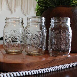 set of 3 ball bee pint jars